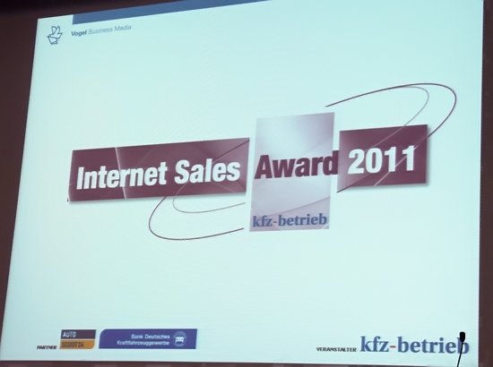 yvel Internet Sales Award 2011
