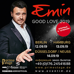 Новый сольный тур EMIN'A GOOD LOVE 2019 в Германии