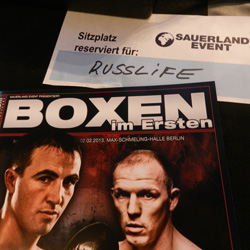 Бокс в Берлине Звезды возле ринга