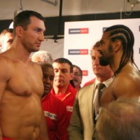 Wladimir Klitschko David Haye face to face