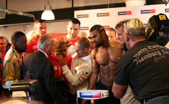 Wladimir Klitschko vs David Haye face to face