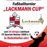 «Спартак» Ветцлар отметит юбилей на турнире Lackmann Cup